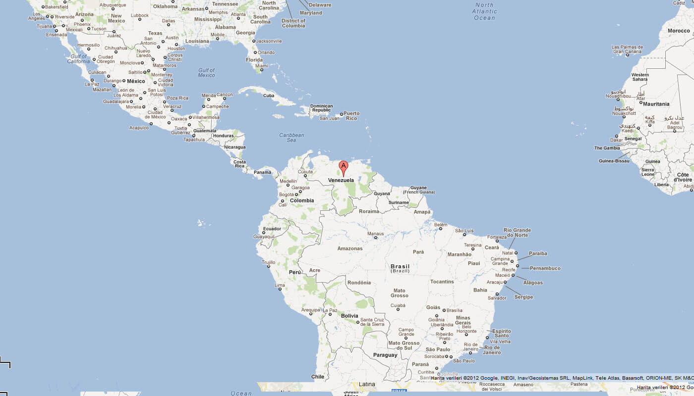 Map of Venezuela South America